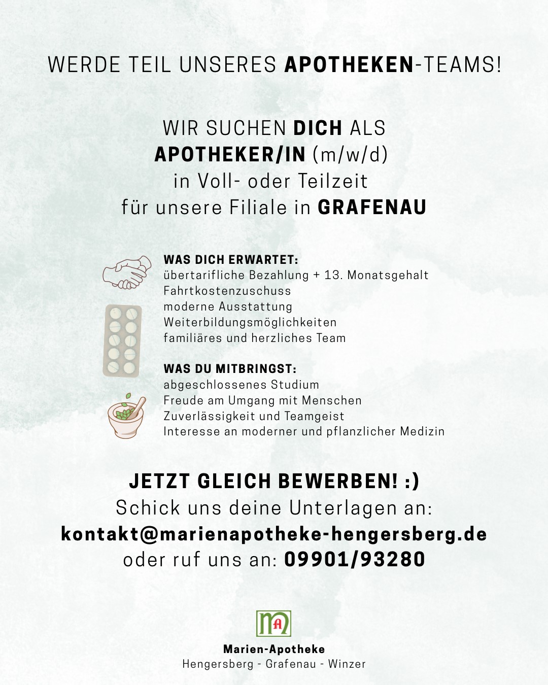 APOTHEKER/IN (m/w/d) GESUCHT