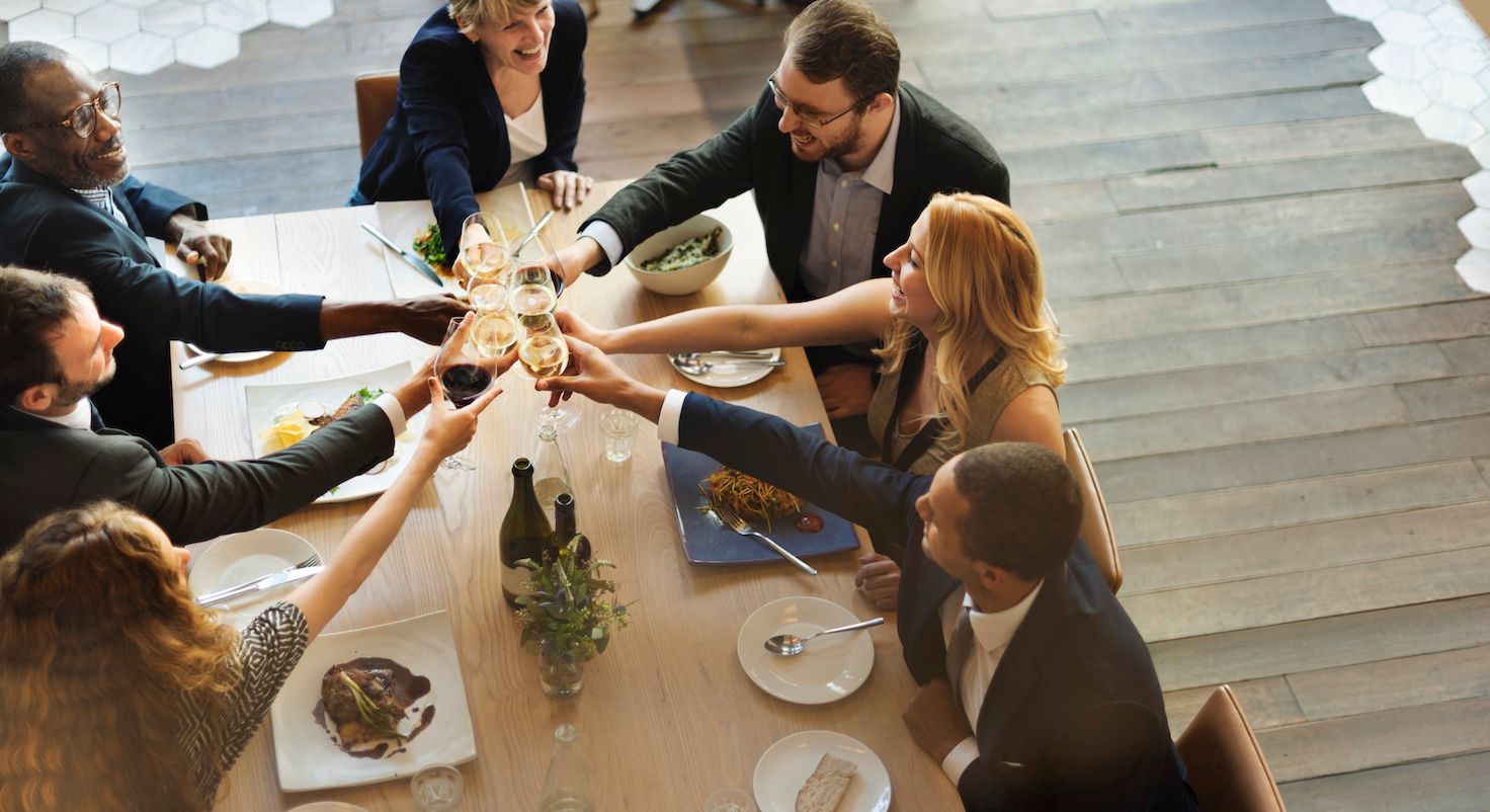 Business Team Celebration Party Success Concept