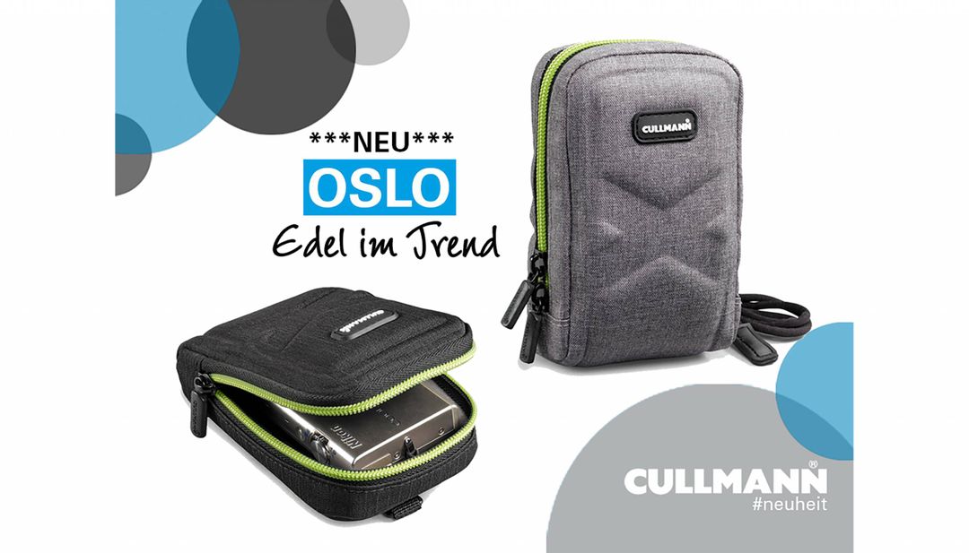 Kompakttaschen in trendiger Optik für Kompaktkameras  – die neue OSLO Serie