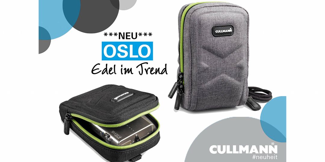 Kompakttaschen in trendiger Optik für Kompaktkameras  – die neue OSLO Serie