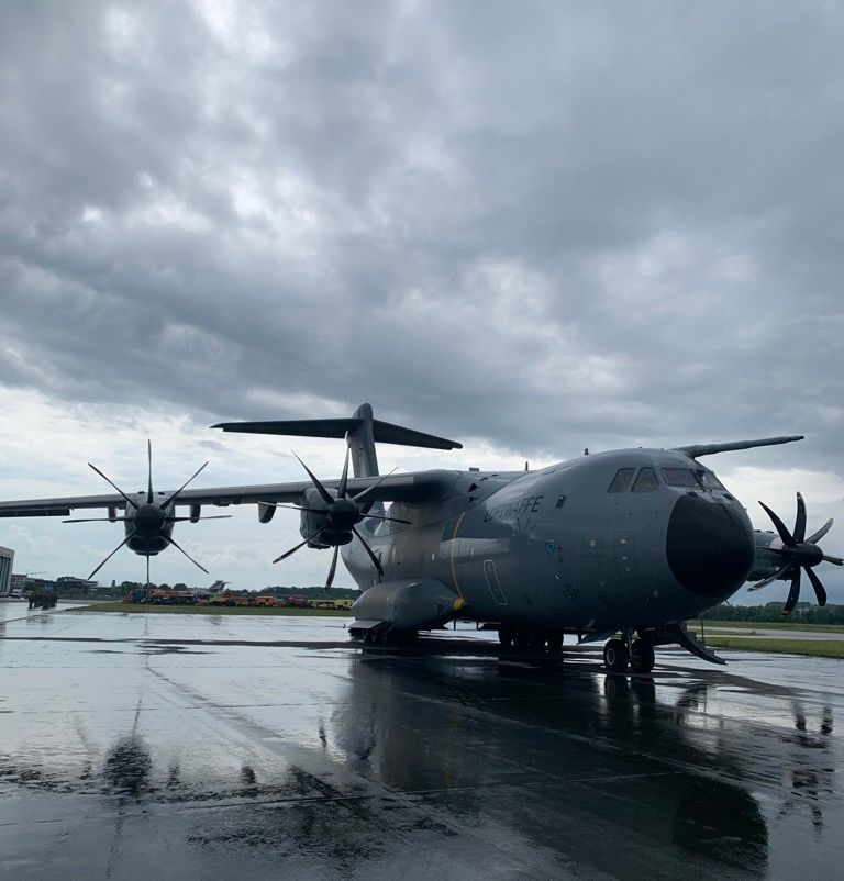 Übung der Bundeswehr startet vom Bodensee-Airport Friedrichshafen aus