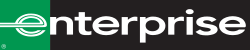 Enterprise Logo - weißer Schriftzug auf schwarzem Hintergund