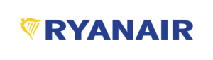 Ryanair Logo auf weißem Hintergrund 
