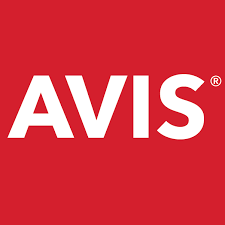 Avis Logo - weiße Schrift auf rotem Hintergund