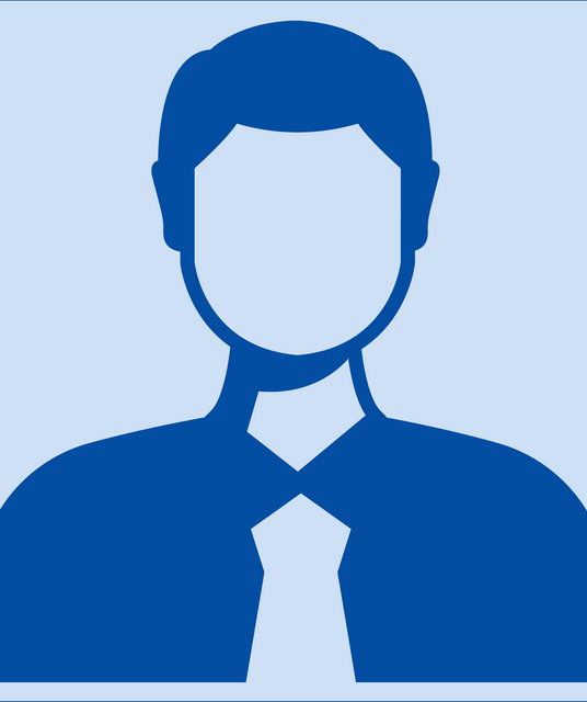 Eine simple männliche Figur in blau