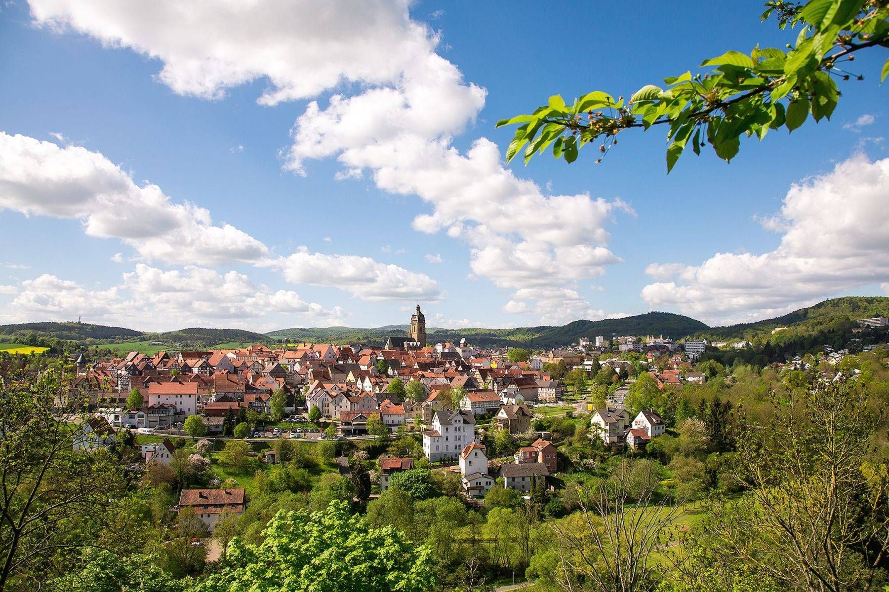 Blick auf Bad Wildungen
