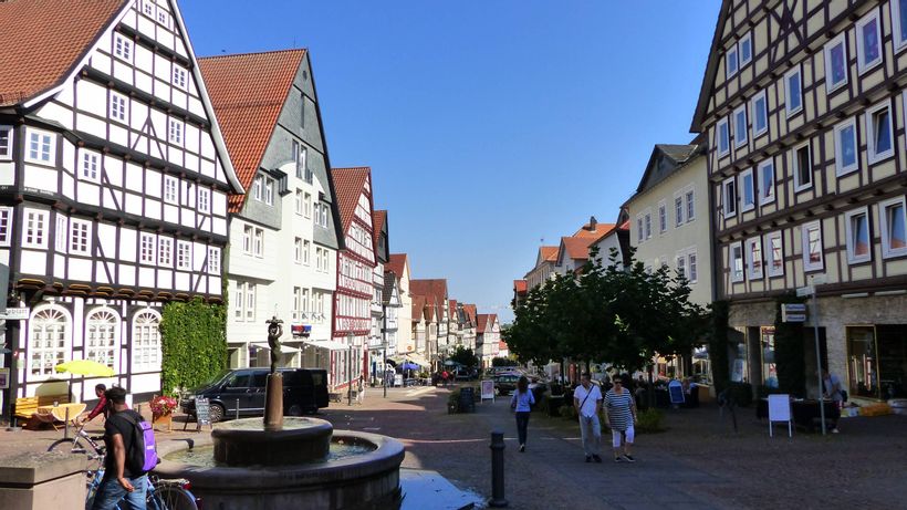 Fachwerkhäuser in der Altstadt von Bad Wildungen