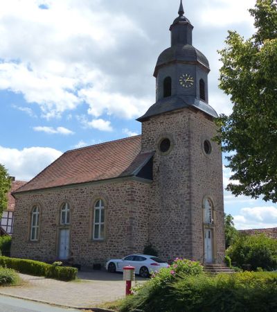 Blick auf die Kirche in Braunau