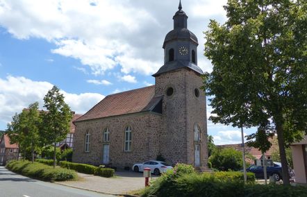 Blick auf die Kirche in Braunau