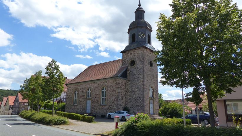 Blick auf die Kirche in Braunau