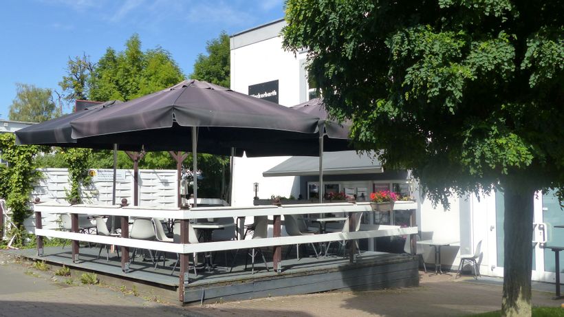 Eingang des Curry Königs in Bad Wildungen.