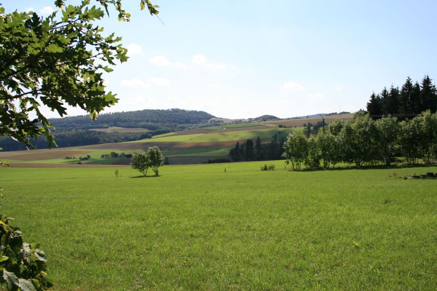 Blick über das Woelftetal und auf Hundsdorf