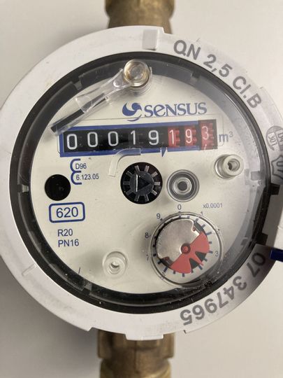 Bild eines Wasserzählers