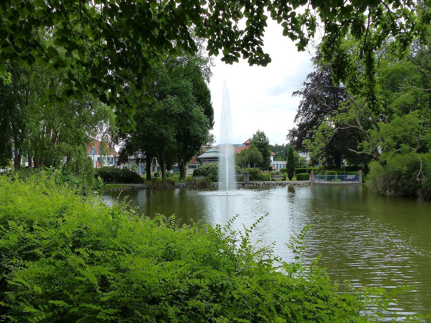 Kurpark Reinhardshausen mit Teich