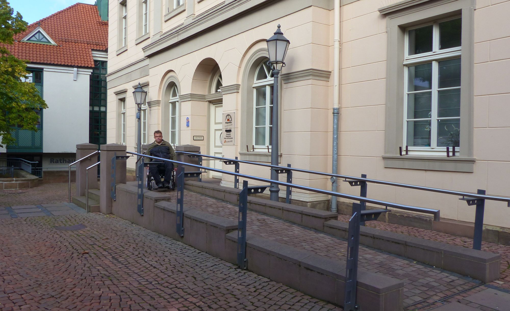 Barrierefreiheit am Beispiel des Wegs zum Rathaus in Bad Wildungen