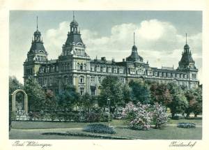 Postkarte des Fürstenhofs Bad Wildungen