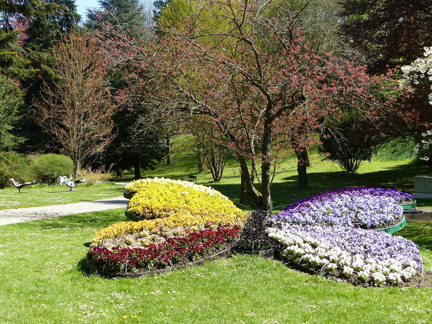 Schmetterling aus Blumen im Kurpark von Bad Wildungen