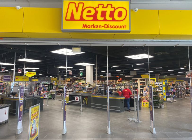 Eingangs von Netto in der Fürstengalerie.