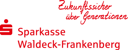 Ein rotes S mit einem Punkt oben drüber. Rechts daneben der Schriftzug 