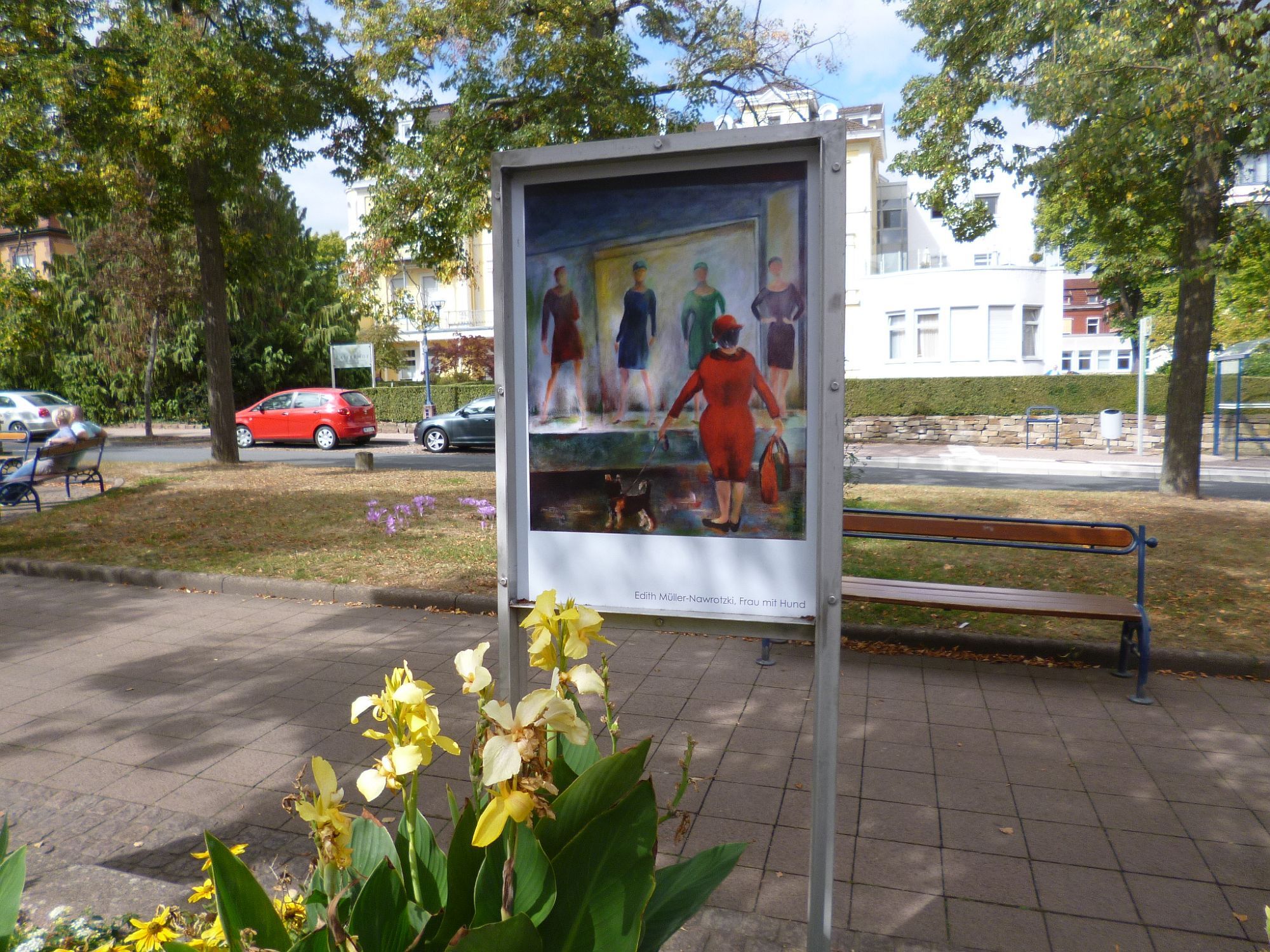Erste Stelenausstellung in der Brunnenallee Bad Wildungen - BürgerHaushalt 2019