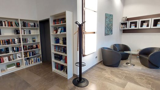 Aufnahme aus der Krimibibliothek in Bad Wildungen.