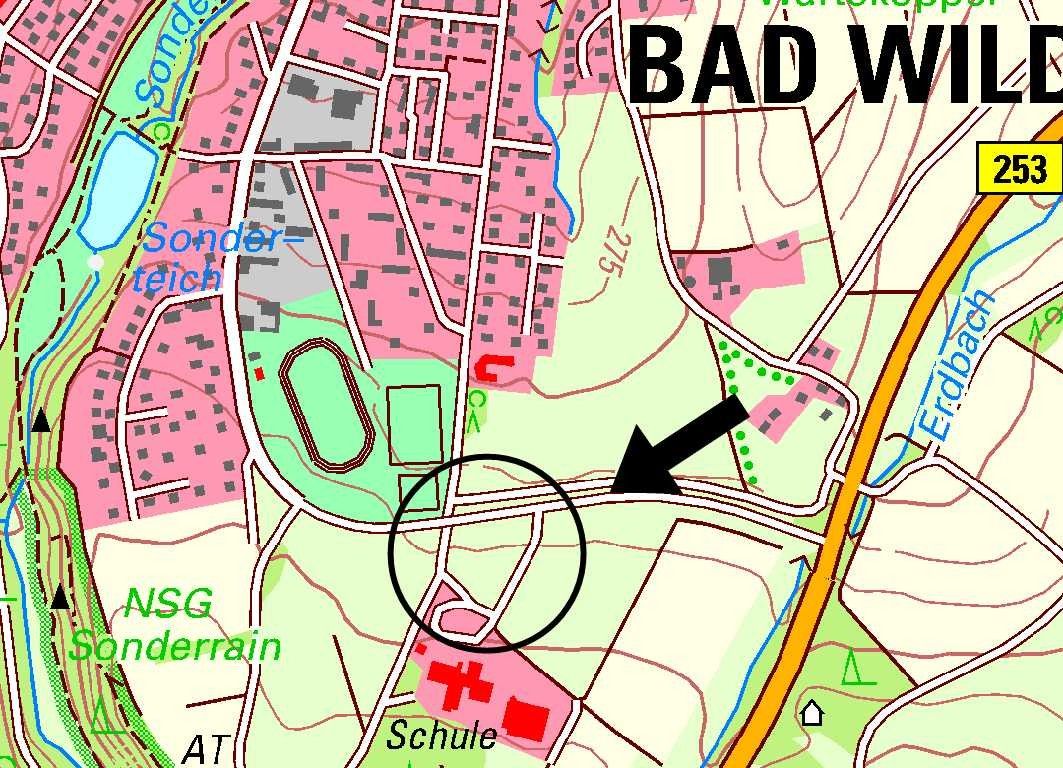 Auszug aus den Bauleitplänen