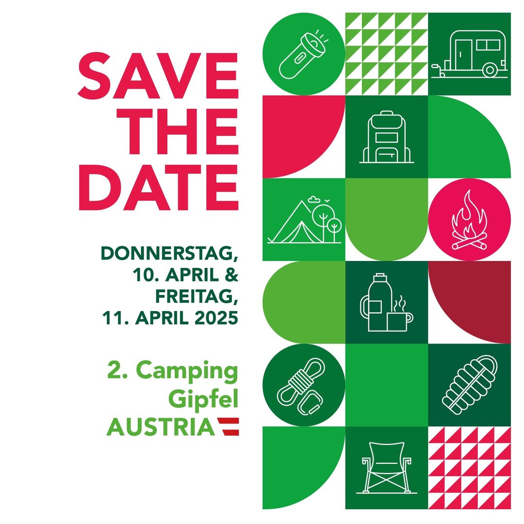 Save the date für den 2. Campinggipfel in Österreich