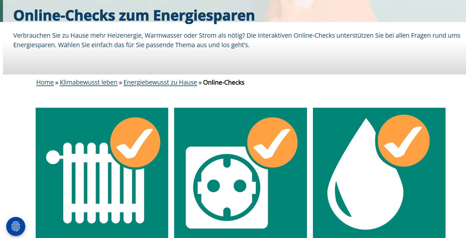 Nützliche Online-Checks zum Energiesparen