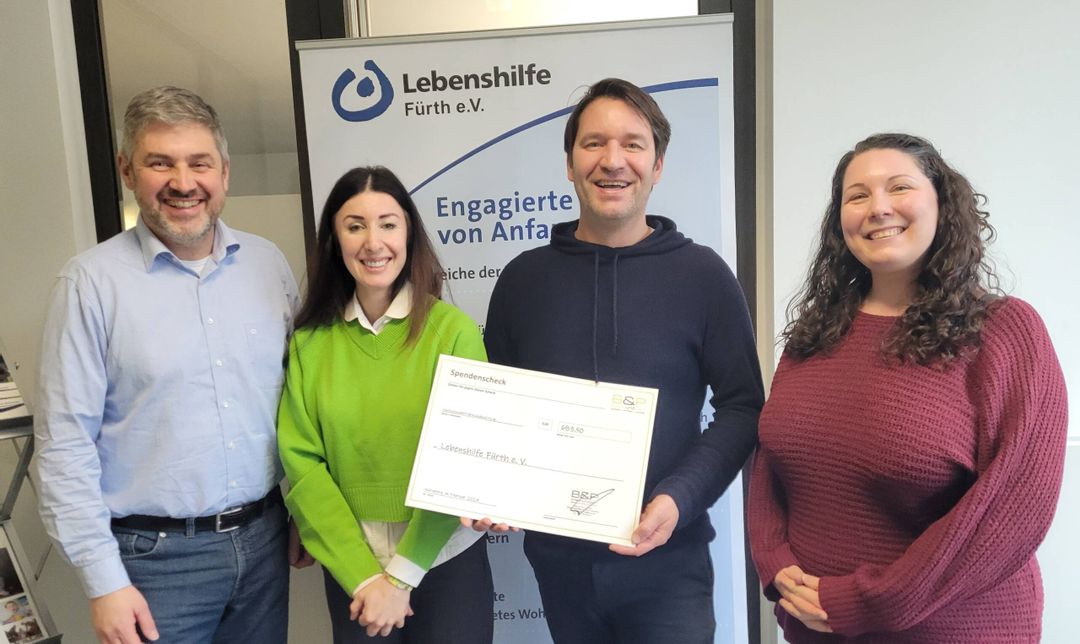 Spendenübergabe Lebenshilfe Fürth e.V.