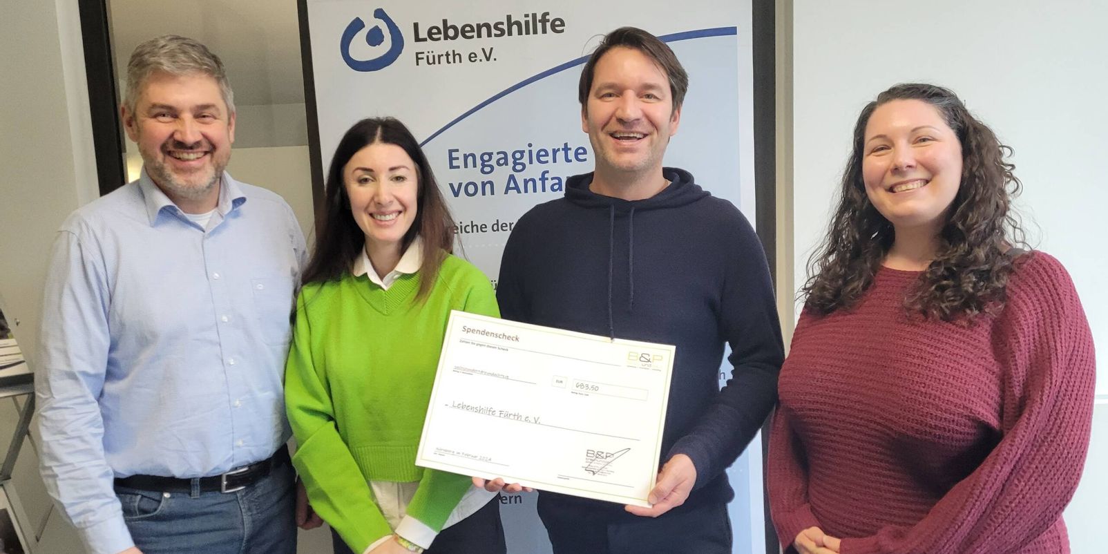 Spendenübergabe Lebenshilfe Fürth e.V.