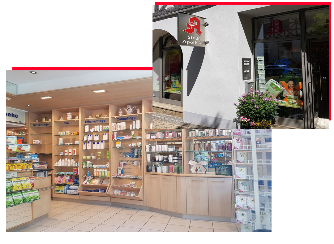 Innenansicht der Stadt Apotheke Pottenstein.