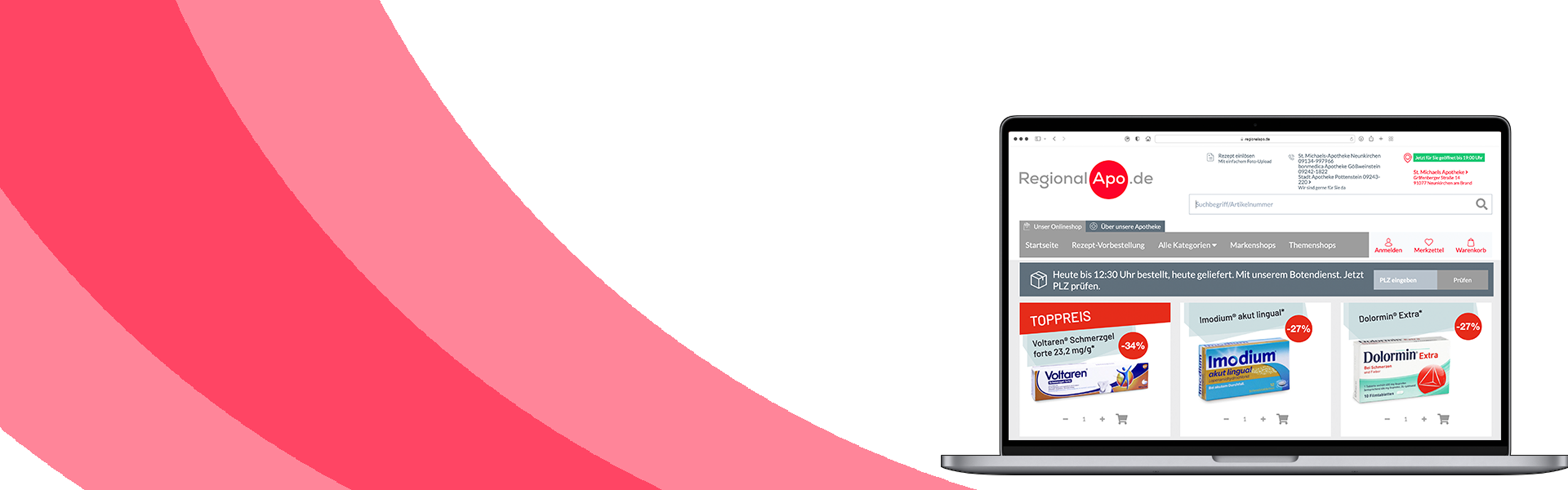 Hintergrundbild, Webshop 