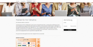 Neuaufbau Kundenpanel Prämien für Ihre Teilnahme