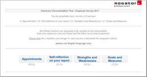 Beispiel einer internationalen Mitarbeiterbefragung Dokumentation Prozentangaben