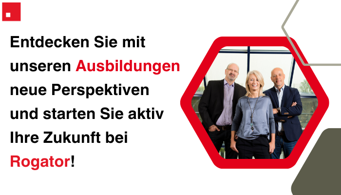 3 Personen aus dem Unternehmen, die Ausbildungen anbieten