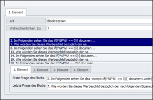 Gastro Design Beispiel Fragenrotation