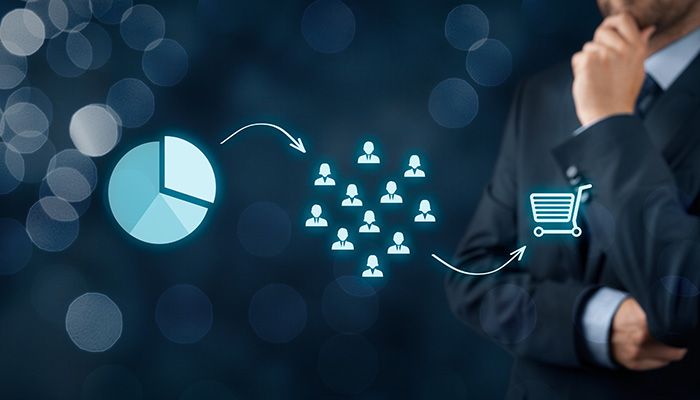 Kundensegmentierung bedeutet Einteilung der Kundschaft in verschiedene in sich homogenere Kundensegmente.