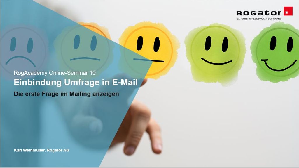 RogAcademy 10 Titelbild: Einbindung Umfrage in E-Mail