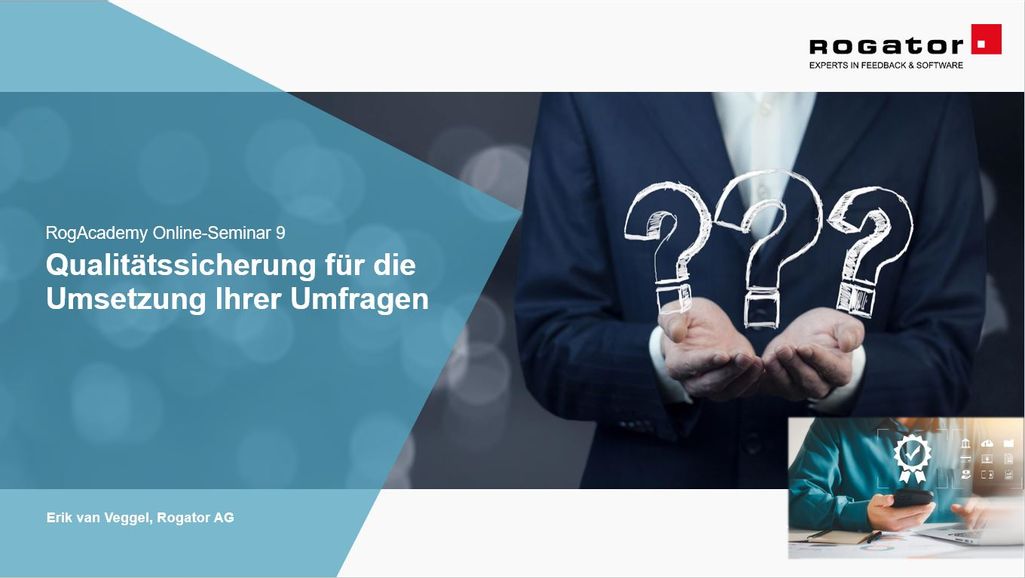 RogAcademy 9 Qualitätssicherung für Umfragen