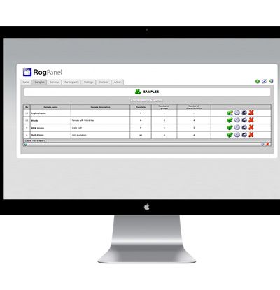 Beispiel von der Panelsoftware RogPanel auf dem Desktop