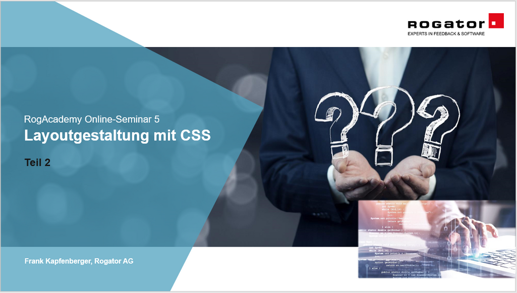 Titelbild RogAcademy5 CSS Teil2