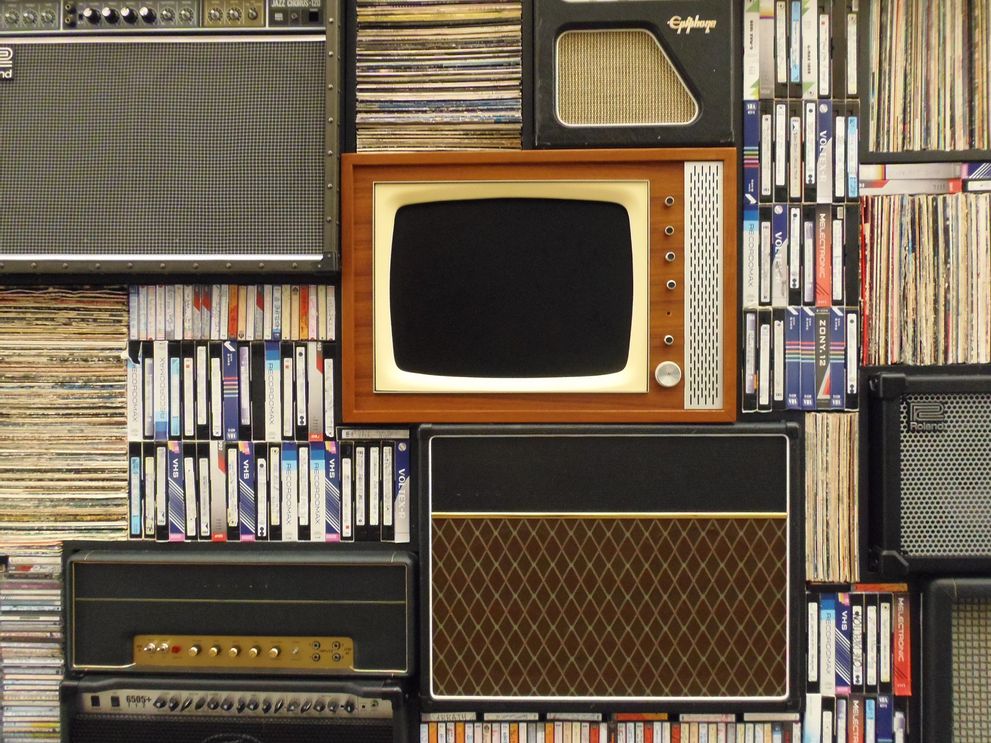 Retro-Gegenstände Panelaufbau