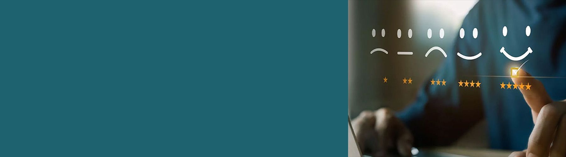 Der CSAT-Score kann auf einer einfachen Skala ermittelt werden, im Bild mit 1 bis 5 Sternen.