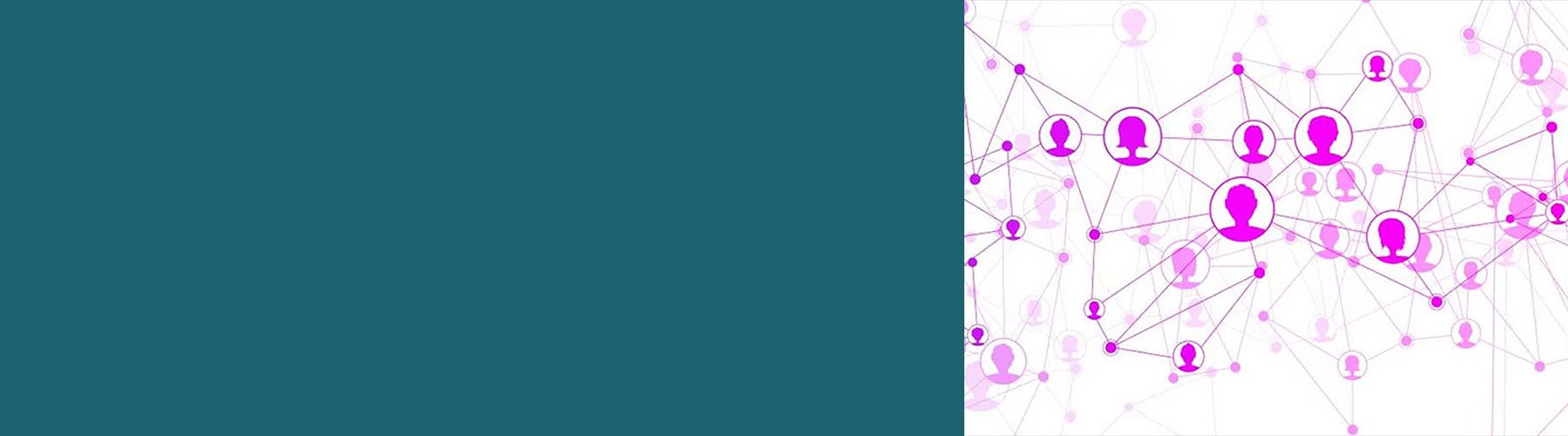 Clusteranalyse: Personen in verschiedenen Farben mit Distanzmaßen - Symbolbild