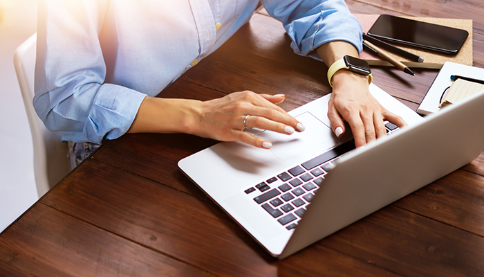 Fragebögen sind auch leicht vom Laptop ausfüllbar.