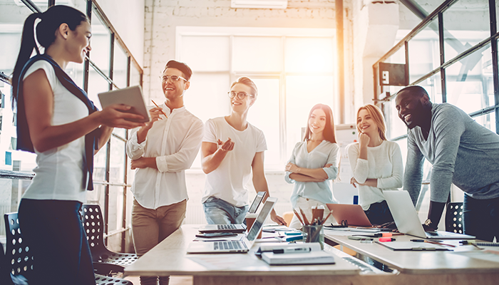 Mitarbeiter definieren die Zeile der Panelbefragung.