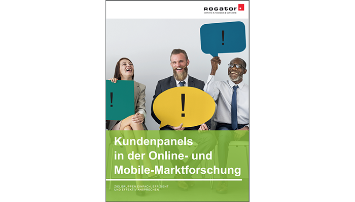 Ein Whitepaper der Rogator AG informiert über eine Panelbefragung in der Online- und Mobile-Marktforschung.