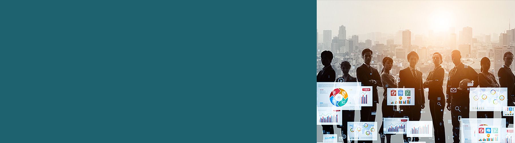 Eine diverse Gruppe an Menschen steht vor dem Hintergrund einer Stadt. Semantisches Differential bezeichnet die Methode, die verwendet wird um herauszufinden, wie diese Personen über ein Produkt, Unternehmen oder Thema denken. Diese Erkenntnisse werden in Form von Diagrammen und Graphen visuell dargestellt.