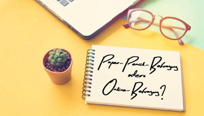 Mitarbeiterbefragung Paper Pencil oder Online