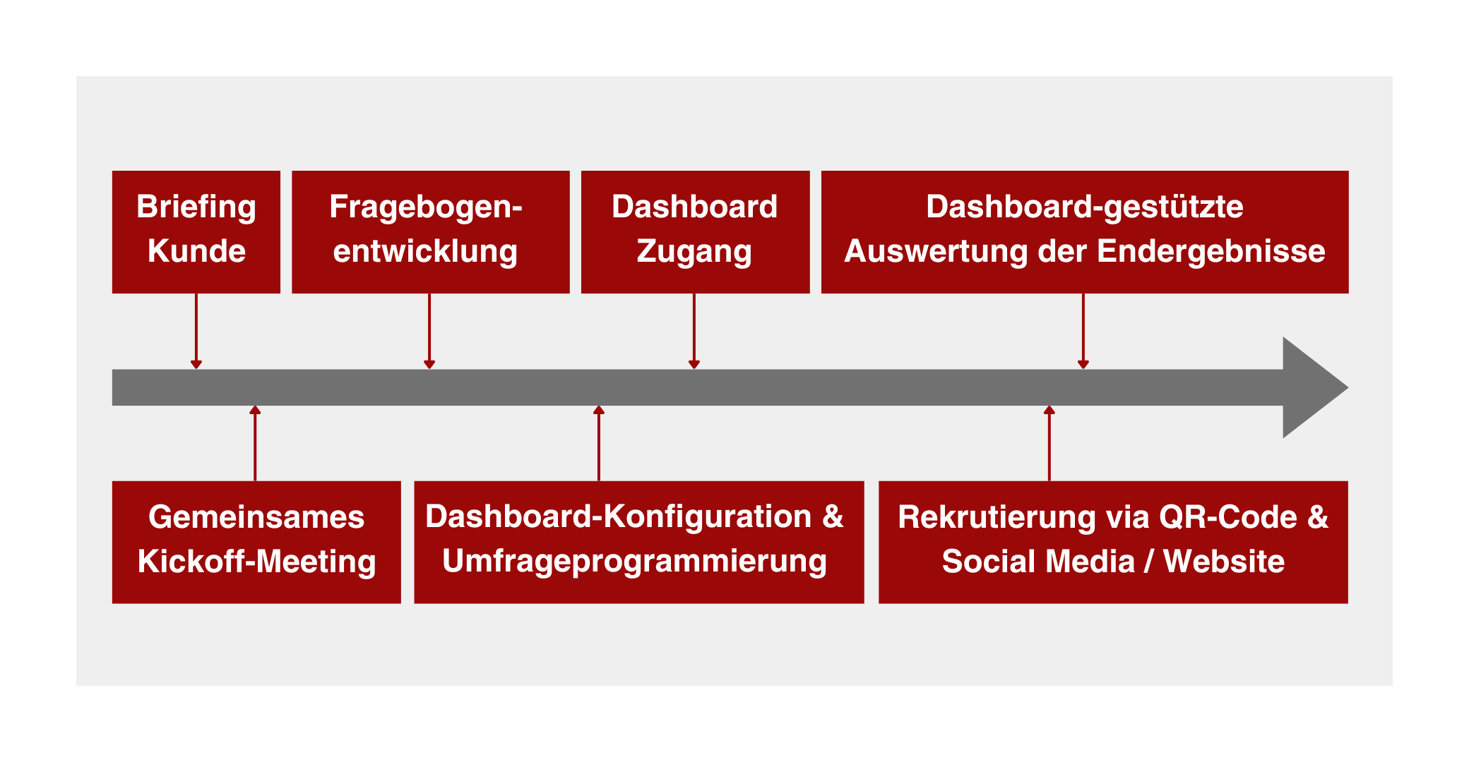Schematische Darstellung des Projektablaufs